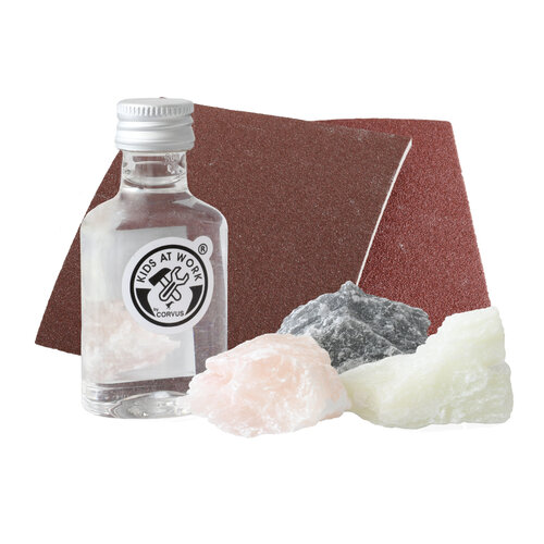 Kids at work kindergereedschap van Corvus Toys Kids at Work Speksteen Mini Set