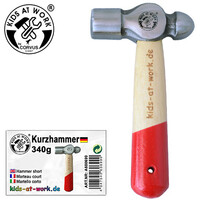 Korte kinderhamer 340 gram