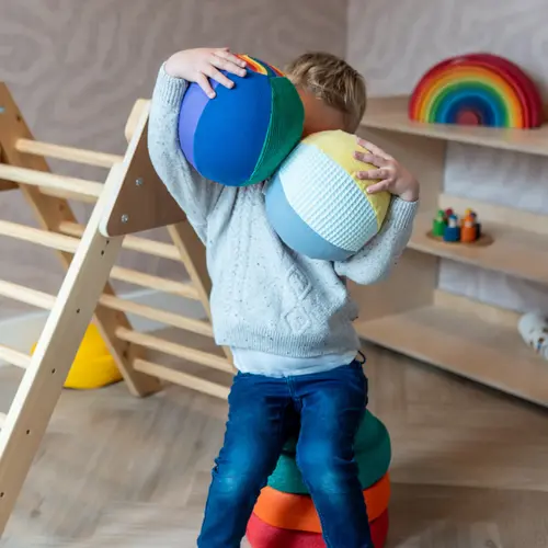 Little Botanic Label Little Botanic Label Sensorische ballonbal Regenboog