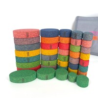 KORXX - 40 gekleurde ronde vormen kurk blokken