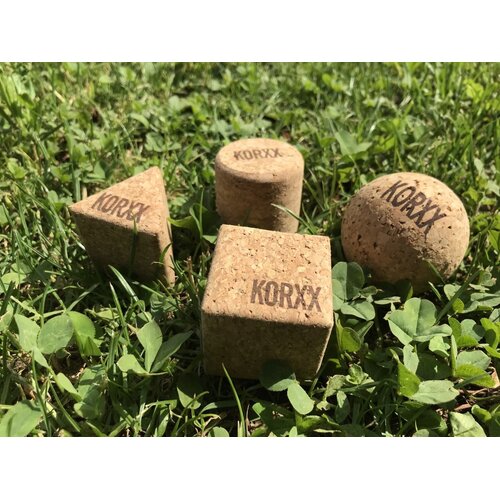 KORXX kurk blokken Korxx geo set Naturel - 4 vormen blokjes KORXX kurk blokken Korxx geo set Naturel - 4 vormen blokjes