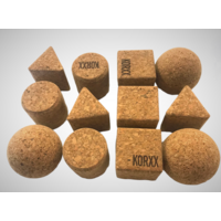 Korxx geo set Naturel - 12 blokjes