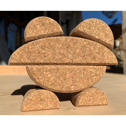 KORXX kurk blokken Korxx Bowie - ronde en ovale kurken bouwblokken