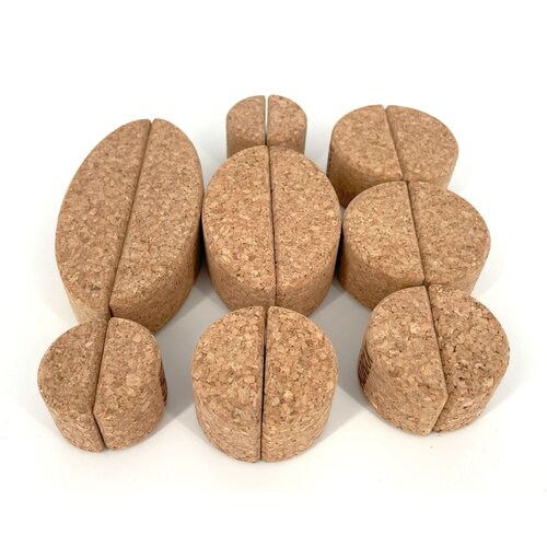 KORXX kurk blokken Korxx Bowie - ronde en ovale kurken bouwblokken