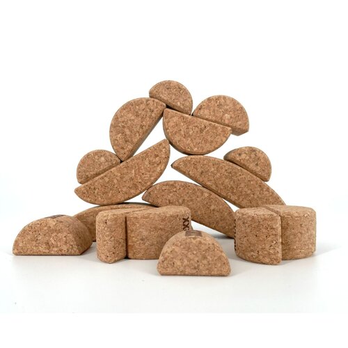 KORXX kurk blokken Korxx Bowie - ronde en ovale kurken bouwblokken