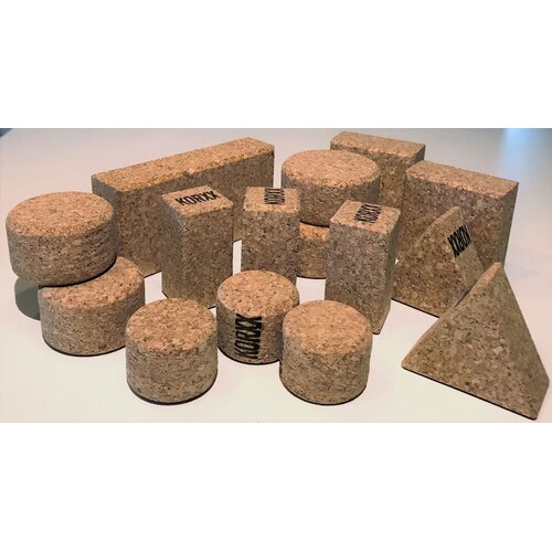 KORXX kurk blokken Korxx Baby S naturel - 15 kurk kurk blokken