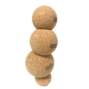 KORXX kurk blokken Ballu 4 met 4 stapelballen van kurk
