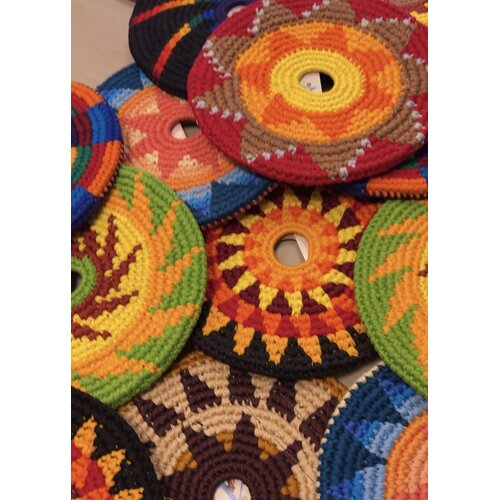 Gehaakte fairtrade frisbee