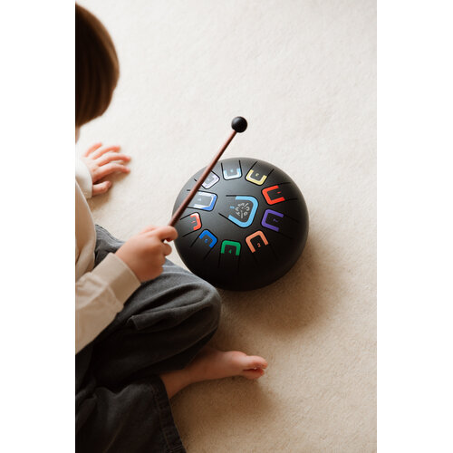 Tambú Tambú 8 - Zwarte tongdrum - handpan 11 noten met toebehoren