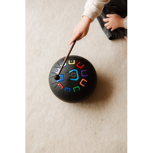 Tambú Tambú 8 - Zwarte tongdrum - handpan 11 noten met toebehoren