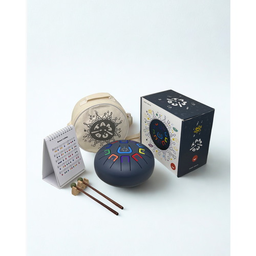 Tambú Tambú 8 - Blauwe grijze tongdrum - handpan 11 noten met toebehoren