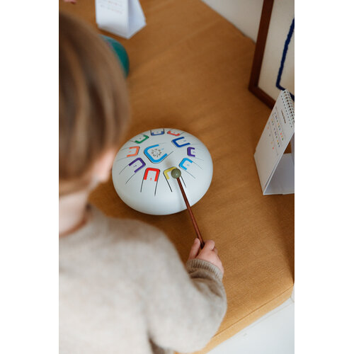 Tambú Tambú 8 - mat witte tongdrum - handpan 11 noten met toebehoren