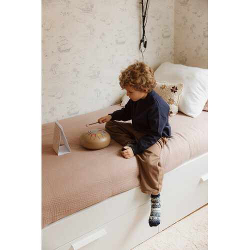 Tambú Tambú 8 - mat gouden tongdrum - handpan 11 noten met toebehoren