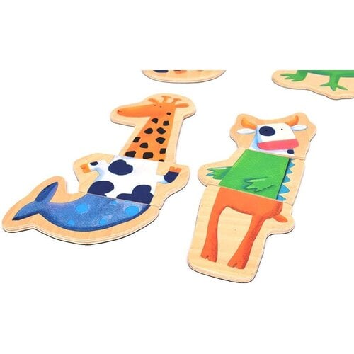 Djeco Djeco Magnetics Crazy Animals – Houten Magneetpuzzel (24 stuks), vanaf 2 jaar Djeco Djeco Magnetics Crazy Animals – Houten Magneetpuzzel (24 stuks), vanaf 2 jaar