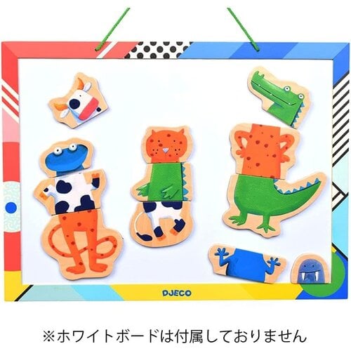 Djeco Djeco Magnetics Crazy Animals – Houten Magneetpuzzel (24 stuks), vanaf 2 jaar Djeco Djeco Magnetics Crazy Animals – Houten Magneetpuzzel (24 stuks), vanaf 2 jaar