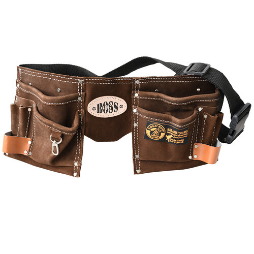Kids at work kindergereedschap van Corvus Toys Lege leren verstelbare gereedschapsgordel Big Boss