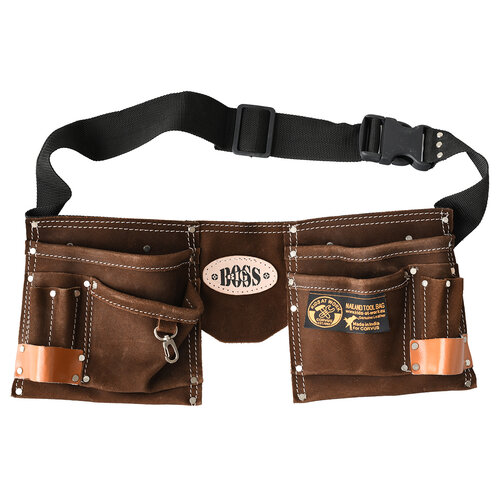 Kids at work kindergereedschap van Corvus Toys Lege leren verstelbare gereedschapsgordel Big Boss