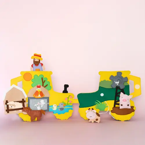 Jolly designs - Quiet Books Travel Buddy Tractor/Trekker - vanaf 18 maanden Jolly designs - Quiet Books Travel Buddy Tractor/Trekker - vanaf 18 maanden