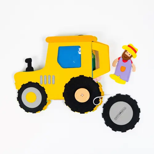Jolly designs - Quiet Books Travel Buddy Tractor/Trekker - vanaf 18 maanden Jolly designs - Quiet Books Travel Buddy Tractor/Trekker - vanaf 18 maanden