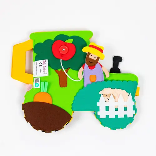 Jolly designs - Quiet Books Travel Buddy Tractor/Trekker - vanaf 18 maanden Jolly designs - Quiet Books Travel Buddy Tractor/Trekker - vanaf 18 maanden