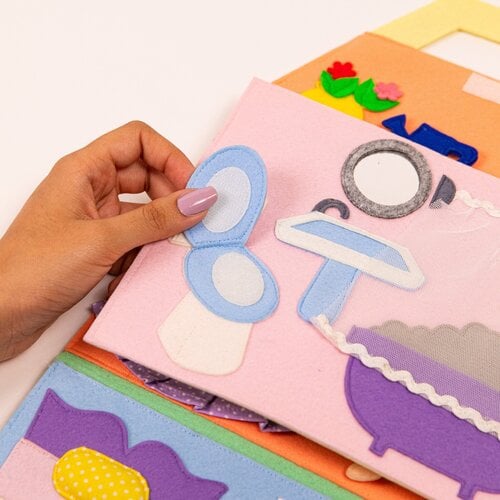 Jolly designs - Quiet Books Jolly Designs Travel Buddy poppenhuis, vanaf 18 maanden