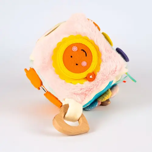Jolly designs - Quiet Books Sensorische ontdekkubus - Calmi Mini vanaf 6 maanden Jolly designs - Quiet Books Sensorische ontdekkubus - Calmi Mini vanaf 6 maanden