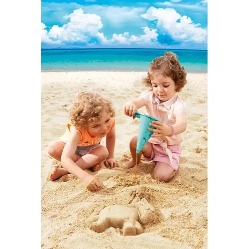 Haba Haba Kloddertrechter - zanddruppelaar turquoise, vanaf 3 jaar