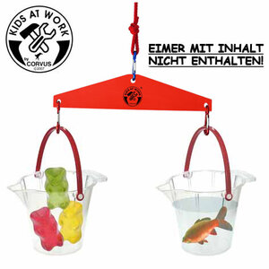 Kids at work kindergereedschap van Corvus Toys Kids at work Weegschaal voor kinderen