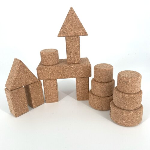 KORXX kurk blokken Korxx Baby S naturel - 15 blokken KORXX kurk blokken Korxx Baby S naturel - 15 blokken