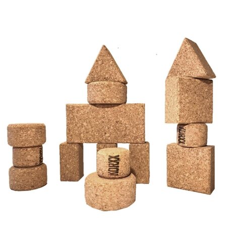 KORXX kurk blokken Korxx Baby S naturel - 15 kurk kurk blokken KORXX kurk blokken Korxx Baby S naturel - 15 kurk kurk blokken