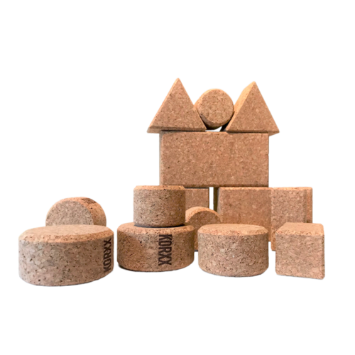 KORXX kurk blokken Korxx Baby S naturel - 15 kurk kurk blokken KORXX kurk blokken Korxx Baby S naturel - 15 kurk kurk blokken