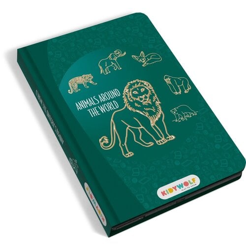 Kidywolf Kidywolf Kidydraw LCD Tekenbord mini - Animals around the world