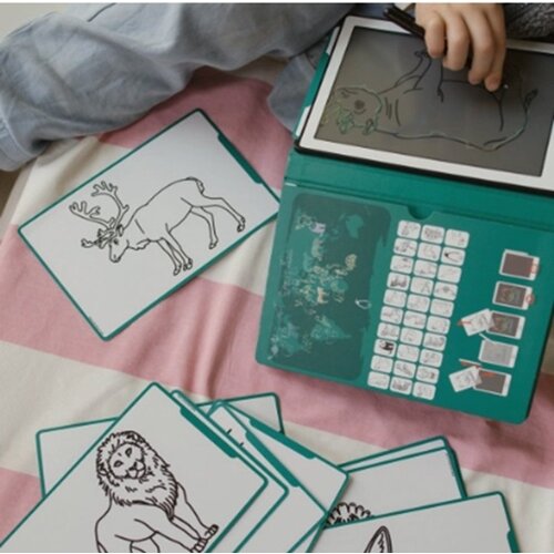 Kidywolf Kidywolf Kidydraw LCD Tekenbord mini - Animals around the world