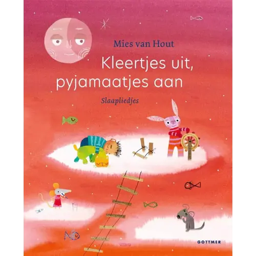 Uitgeverij Gottmer Kleertjes uit, pyjamaatjes aan – Kartonboek met slaapliedjes van Mies van Hout