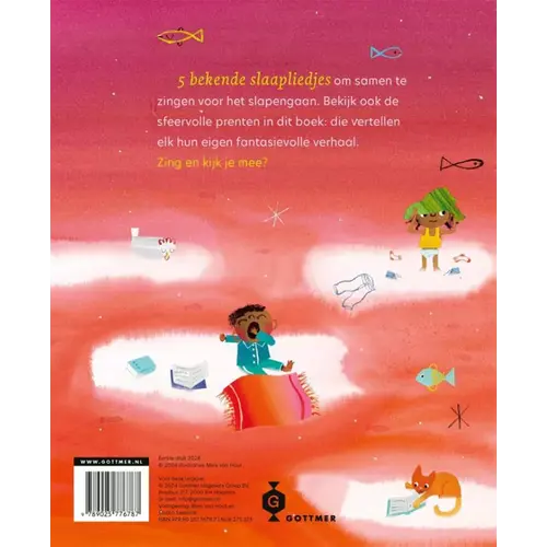 Uitgeverij Gottmer Kleertjes uit, pyjamaatjes aan – Kartonboek met slaapliedjes van Mies van Hout