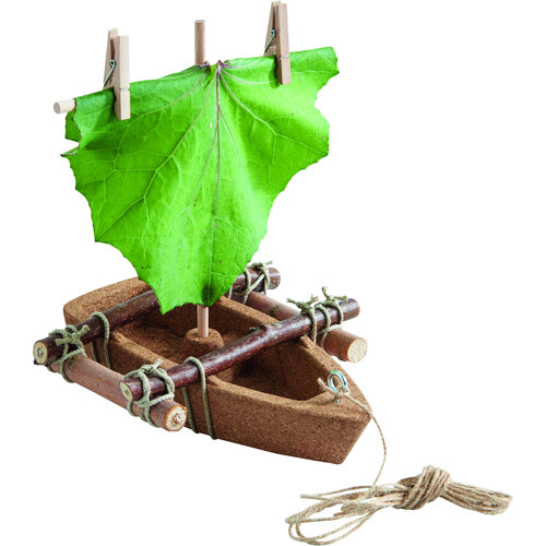 Haba Terra Kids - Bouwpakket Kurken boot, vanaf 6 jaar