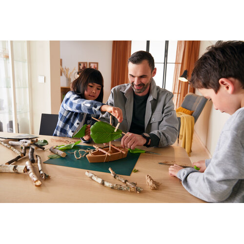 Haba Terra Kids - Bouwpakket Kurken boot, vanaf 6 jaar