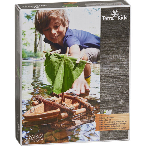 Haba Terra Kids - Bouwpakket Kurken boot, vanaf 6 jaar