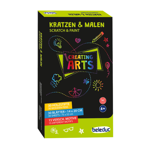 Beleduc Beleduc Kras en Ontdek – 30 kraskaarten vol kleur, fantasie en verrassing Beleduc Beleduc Kras en Ontdek – 30 kraskaarten vol kleur, fantasie en verrassing