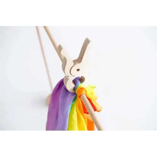 Speelbelovend Speelbelovend grote houten speelknijper, per stuk