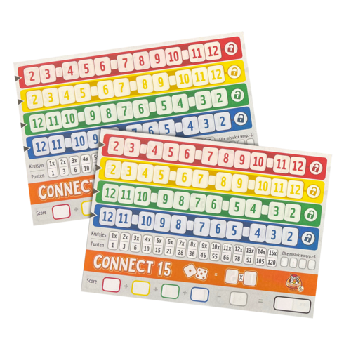 White Goblin Games spellen Qwixx Uitbreiding | Connect 15 & Lucky 15 voor nog meer spelplezier