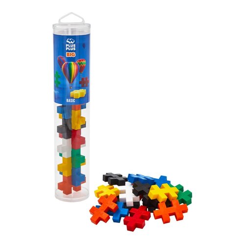 Plus-Plus BIG bouwstenen in koker - kies je kleurmix Plus-Plus BIG bouwstenen in koker - kies je kleurmix