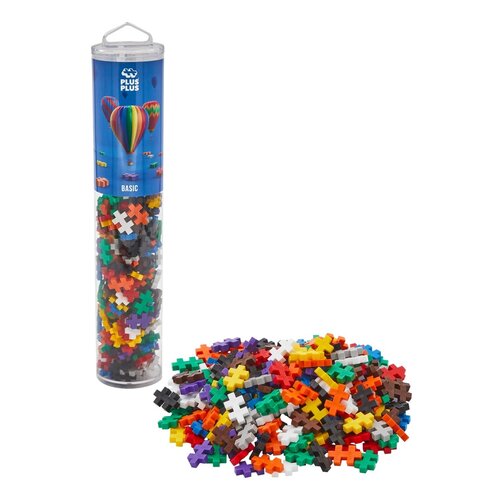 Plus-Plus bouwstenen in koker - 240 stuks in kleur naar keuze Plus-Plus bouwstenen in koker - 240 stuks in kleur naar keuze