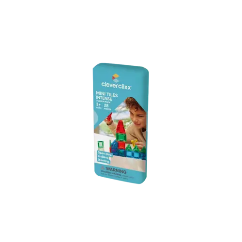 Cleverclixx Magnetische tegels Cleverclixx mini tegels - Travel set regenboog Cleverclixx Magnetische tegels Cleverclixx mini tegels - Travel set regenboog
