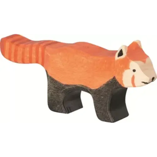 Holztiger Holztiger houten rode panda 10 cm Holztiger Holztiger houten rode panda 10 cm
