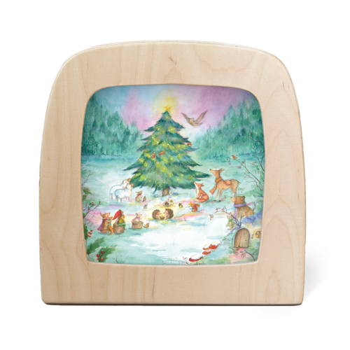 Toverlux Toverlux silhouet Winterse kerstbomen van Anne Illustraties