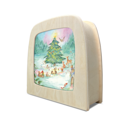 Toverlux Toverlux silhouet Winterse kerstbomen van Anne Illustraties