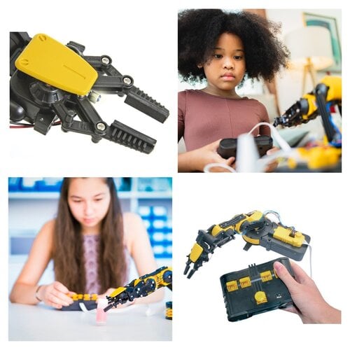 Velleman Robotarm bouwpakket vanaf 14 jaar om zelf te bouwen en bedienen Velleman Robotarm bouwpakket vanaf 14 jaar om zelf te bouwen en bedienen