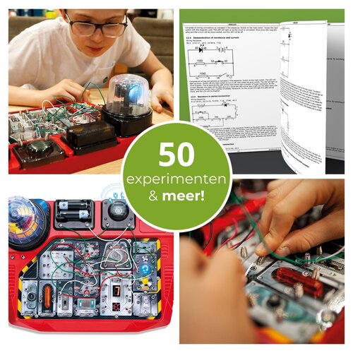 Elektronische projectenkit vanaf 8 jaar met 50 experimenten