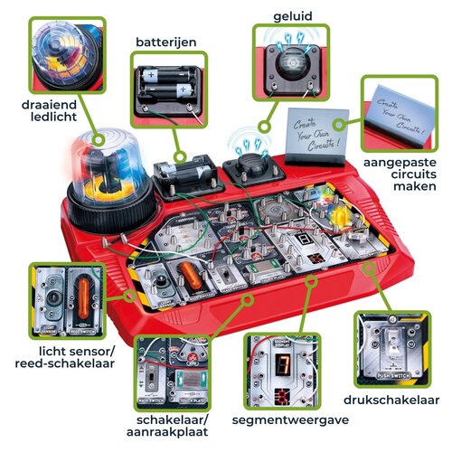 Elektronische projectenkit vanaf 8 jaar met 50 experimenten